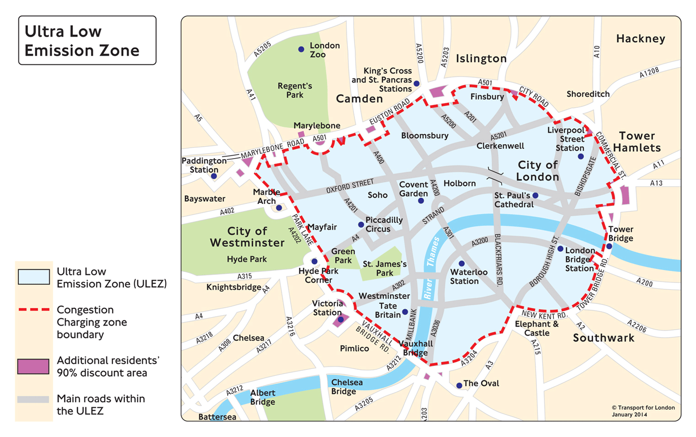 Ultra Low Emissions Zone to be introduced in 2020