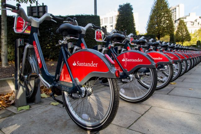 santander bike spots